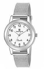 TIMEWEAR Analog Number Dial Stainless Steel Strap Watch for Women