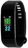 TIMEWEAR Fitness Tracker Smart Black Band Colored Display Heart Rate Calorie Burned Step Count Sleep Monitor Unisex Watch