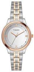 TIMEX 3 Hands Women Analog Dial Coloured Quartz Watch, Round Dial with 30 mm Case Width