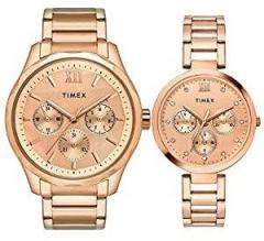 TIMEX Analog Rose Gold Dial Unisex's Watch TW00PR266