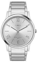 TIMEX Men Stainless Steel Analog Silver Dial Watch Tw000R430, Band Color Silver