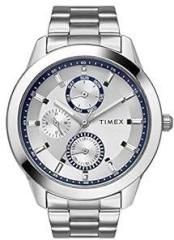 TIMEX Stainless Steel Analog Silver Dial Men'S Watch Tweg18506