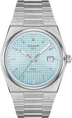 Tissot_1853 Stainless Steel Pkx Prmatic 80 Autatic Ice Blue Dial Men's Analog Watch T13775100, Band Silver