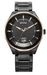 Titan Analog Black Dial Men's Watch 1829KM04