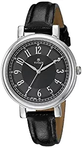 Titan Analog Black Dial Women's Watch NK2554SL02