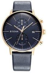 Titan Analog Blue Dial Men's Watch 90146WL01/NR90146WL01