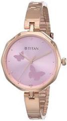 Titan Analog Gold Dial Women's Casual Watch