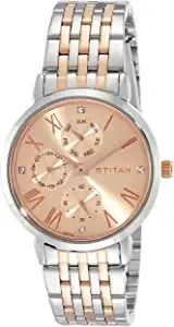 Titan Analog Gold Dial Women's Watch 2569KM02