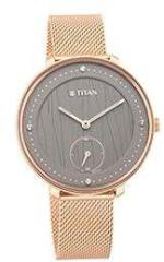 Titan Analog Grey Dial Women's Metal Watch 2651Wm01/Np2651Wm01