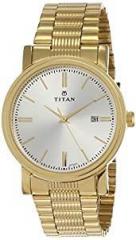 Titan Analog Off White Dial Men's Watch NL1712YM02/NM1712YM02