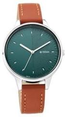 Titan Analog Watch for Women| Brown Color Watch| Perfect Gift Option | with Leather Strap | Round Dial | Elegant Look| High Quality & Water Resistant