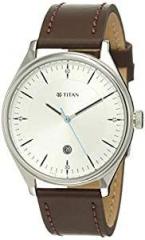 Titan Analog White Dial Men's Watch 1834SL01 / 1834SL01