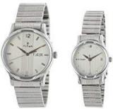 Titan Analog White Dial Unisex Watch NK15802490SM03