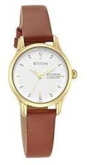 Titan Analog White Dial Women's Watch 2656YL01