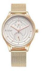 Titan Analog White Dial Women's Watch 2670WM07/NR2670WM07