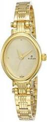 Titan Analog White Dial Women's Watch NM2535YM01 / NL2535YM01