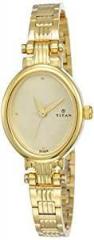 Titan Analog White Dial Women's Watch NM2535YM01/NN2535YM01