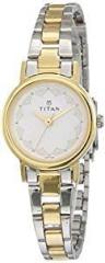 Titan Analog White Dial Women's Watch NM917BM01 / NL917BM01