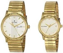 Titan Bandhan Analog Champagne Dial Couple's Watch NM15802490YM04/NN15802490YM04/NP15802490YM04