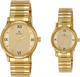 Titan Bandhan Analog Golden Dial Unisex Watch NM15802490YM02 / NL15802490YM02