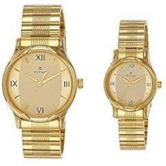 Titan Bandhan Analog Golden Dial Unisex's Watch NN15802490YM02/NR15802490YM02P