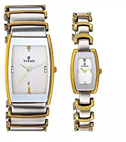 Titan Bandhan Analog Multicolor Dial Couple Watch NK13772385BM01