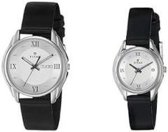 Titan Bandhan Analog Silver Dial Couple Watch NL15782489SL03/NR15782489SL03P