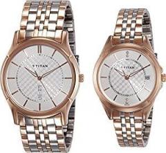 Titan BANDHAN Analog Silver Dial Unisex Watch NM16362565KM01/NN16362565KM01