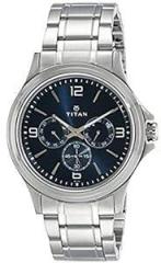 Titan Blue Dial Analog Watch For Men NR1698SM02