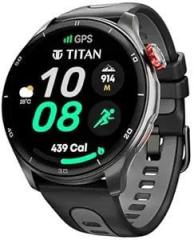 Titan Celestor Smartwatch with 1.43 AMOLED Display & AOD|60Hz Fluid Display|Advanced GPS with Altimeter, Barometer & Compass|Piezoelectric Crown|BT Calling|NitroFast Charge|Upto 7 Day Battery|3ATM