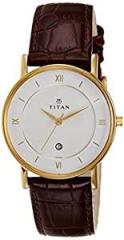 Titan CLASSIQUE Analog white Dial Men's Watch NM9162YL01/NN9162YL01