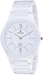 Titan Edge Ceramic Analog White Dial Men's Watch NN1696QC04/NP1696QC04