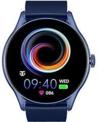 Titan Evoke Smart Watch with 1.43 inch AMOLED Display &466 x 466 Resolution|1000 Nits Brightness|Functional Crown|SingleSync BT Calling|Multisport Modes|Auto Stress & Mood Monitor|200+ Watchfaces Blue