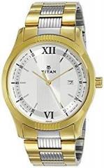 Titan Karishma Analog Silver Dial Men's Watch NM1739BM01 / NL1739BM01