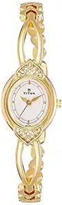 Karishma Analog White Dial Women's Watch NK2468YM04