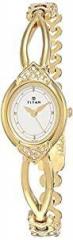 Titan Karishma Analog White Dial Women's Watch NL2468YM04