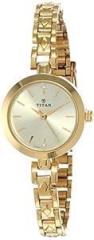 Titan Karishma Metal Analog Champagne Dial Women's Watch Nm2598Ym01 / Nl2598Ym01/Nm2598Ym01, Gold