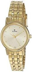 Titan Karishma Revive Analog Champagne Dial Women's Watch 2593YM01/NN2593YM01/NP2593YM01