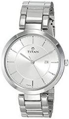 Titan Ladies Neo Ii Analog Silver Dial Women's Watch NL2480SM07/NN2480SM07