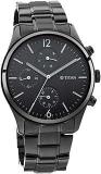 Titan Men Metal Black Dial Analog Watch Nr1805Nm02, Band Color Black