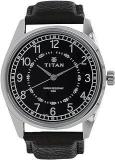 Titan Men's Strap Watch Black