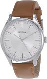 Titan Men's Urban Edge Lustrous White Dial Leather Analog Watch NP1802SL07