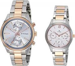 Titan Modern Bandhan Analog Silver Dial Unisex Watch 17332570KM01 / 17332570KM01