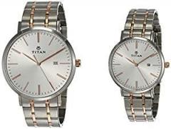 Titan Modern Bandhan Analog Silver Dial unisex Watch 9400294202KM01/NN9400294202KM01