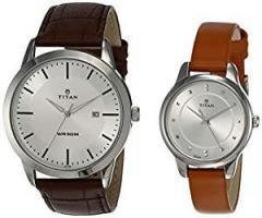 Titan Modern Bandhan Analog Silver Dial Unisex's Watch NL15842481SL01