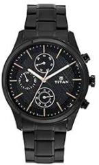 Titan Neo Iv Analog Black Dial Men's Metal Band Watch NL1805NM01/NP1805NM01