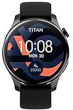 Titan New Titan Talk Smart Watch|BT Calling|1.39 inchAMOLED Display|Immersive 454x454 Resolution|Music Storage|TWS Connect|AI Voice|Multisport Modes