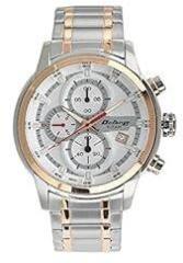 Titan Octane Quartz Chronograph White Dial Stainless Steel Strap Watch for Men NS90086KM02