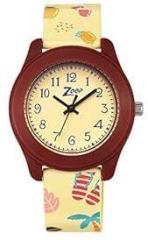 Titan Polyurethane Zoop Yellow Dial Analog Watch for Kids Nr26019Pp31W, Multicolor