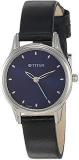 Titan Quartz Analog Blue Dial Leather Strap Watch For Women NS2656SL02